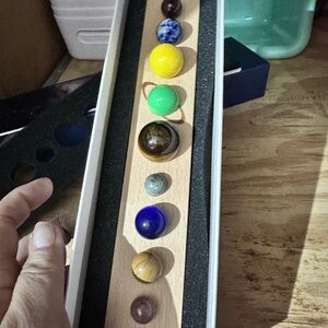 Nine Planets Gem Stones Planets Decorations Solar System Model